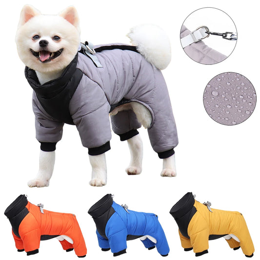 Winter Pet Clothes Waterproof Warm Pet Coat for Medium Dogs Puppy Jacket Dog Coat Four-legged Jumpsuit