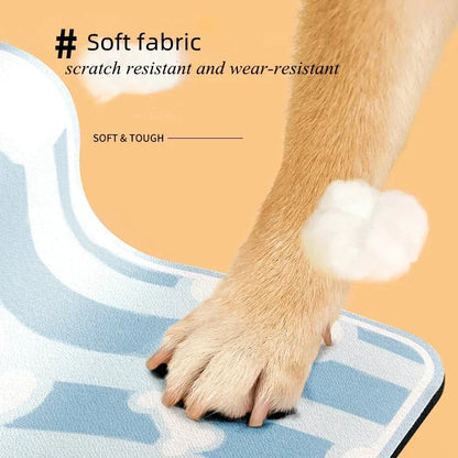 Pet Feeding Mat Absorbent Mat, Food and Water Bowl No Stain