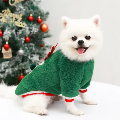 Christmas Clothes for Dogs Warm Winter Pet Clothes for Small Medium Dogs Hoodie Coat Christmas Dog Costume