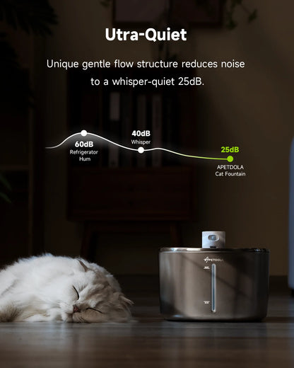 Wireless Pet Water Fountain Automatic Sensor Drinker Pet Water Dispenser Accessories 4L