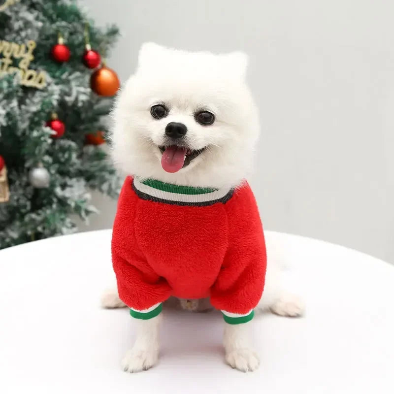 Christmas Clothes for Dogs Warm Winter Pet Clothes for Small Medium Dogs Hoodie Coat Christmas Dog Costume