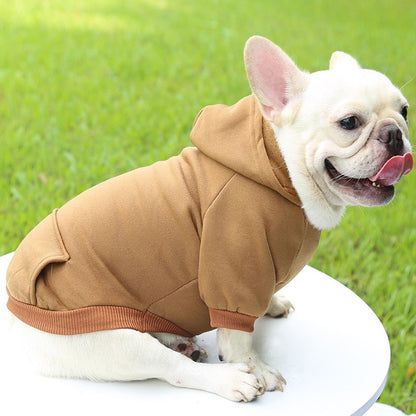 Winter Hooded Sweatshirt For Small And Medium Dogs Stylish Jacket